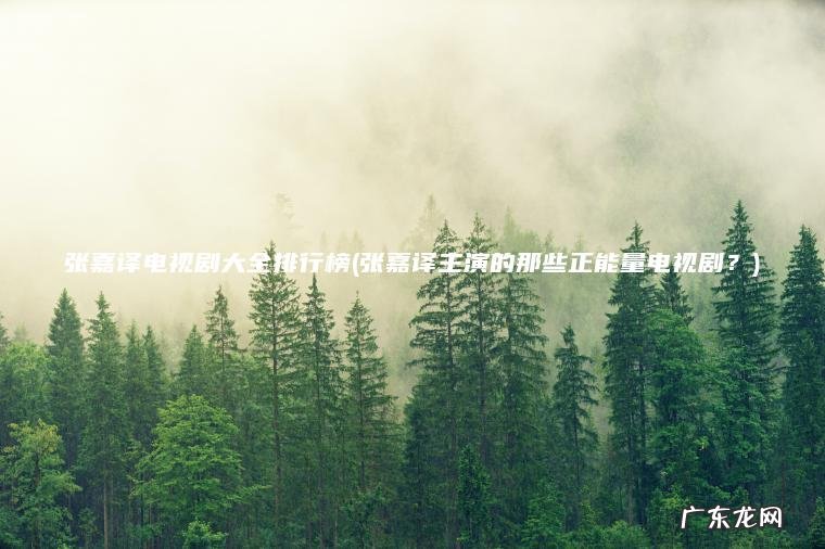 张嘉译电视剧大全排行榜(张嘉译主演的那些正能量电视剧？)