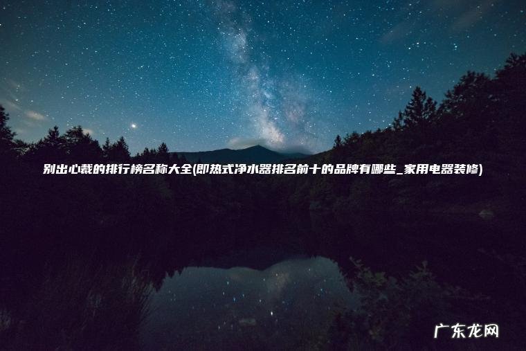 别出心裁的排行榜名称大全(即热式净水器排名前十的品牌有哪些_家用电器装修)