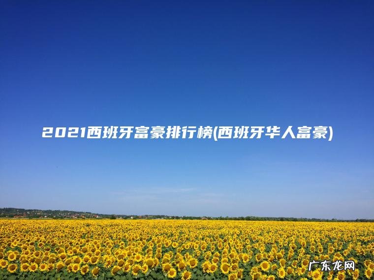 2021西班牙富豪排行榜(西班牙华人富豪)