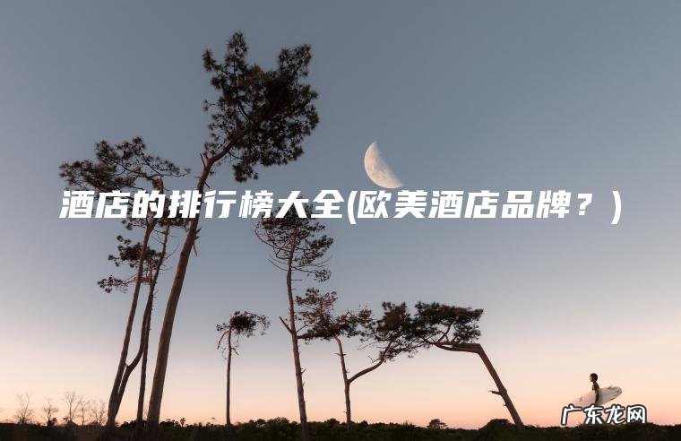 酒店的排行榜大全(欧美酒店品牌？)