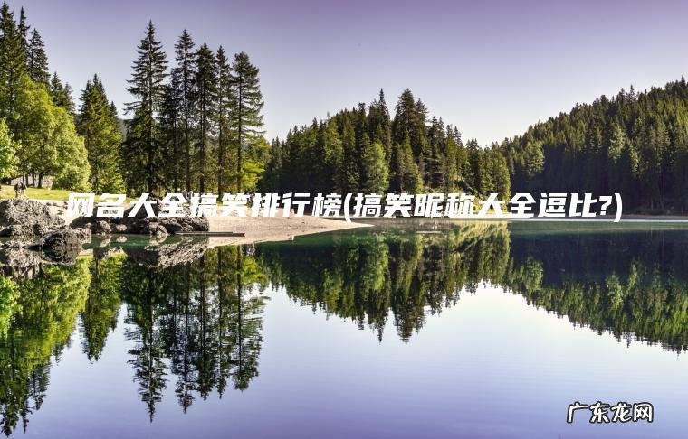 网名大全搞笑排行榜(搞笑昵称大全逗比?)