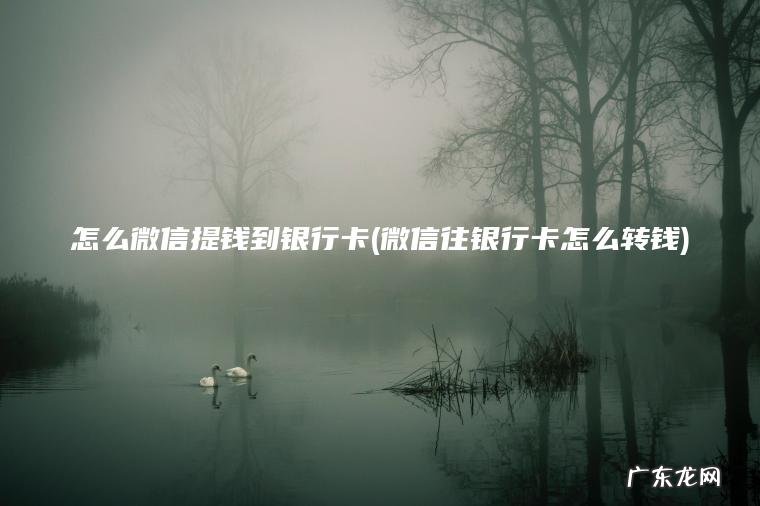 怎么微信提钱到银行卡(微信往银行卡怎么转钱)