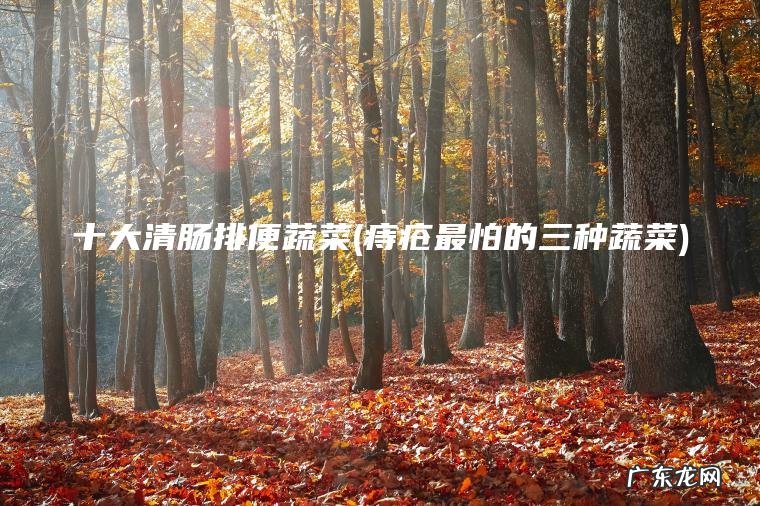 十大清肠排便蔬菜(痔疮最怕的三种蔬菜)