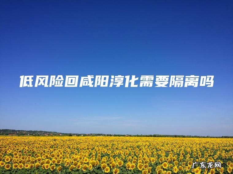 低风险回咸阳淳化需要隔离吗