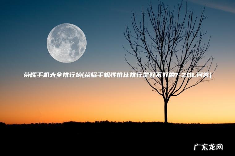 荣耀手机大全排行榜(荣耀手机性价比排行是好不好的?-ZOL问答)
