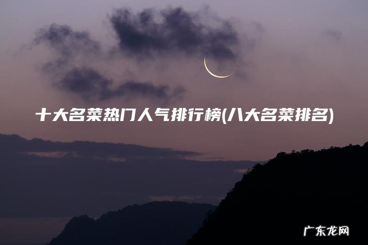 十大名菜热门人气排行榜(八大名菜排名)