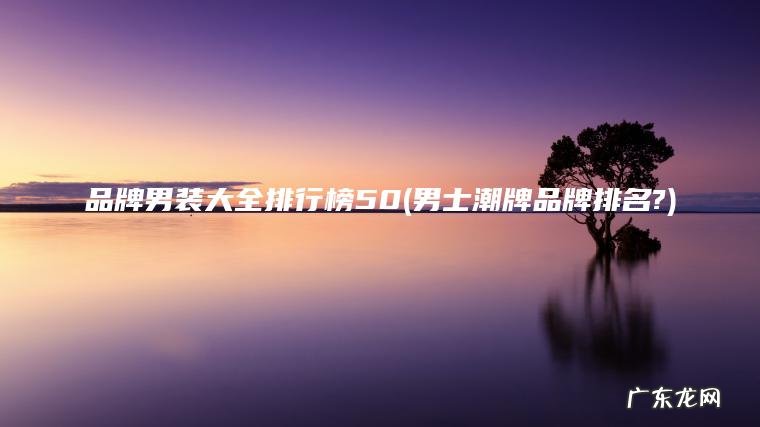 品牌男装大全排行榜50(男士潮牌品牌排名?)