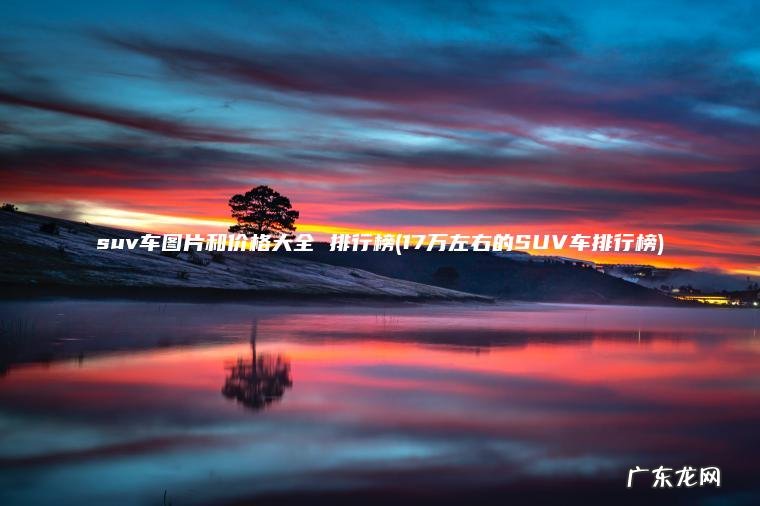 suv车图片和价格大全 排行榜(17万左右的SUV车排行榜)