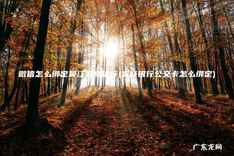 微信怎么绑定吴江农商银行(农商银行公交卡怎么绑定)