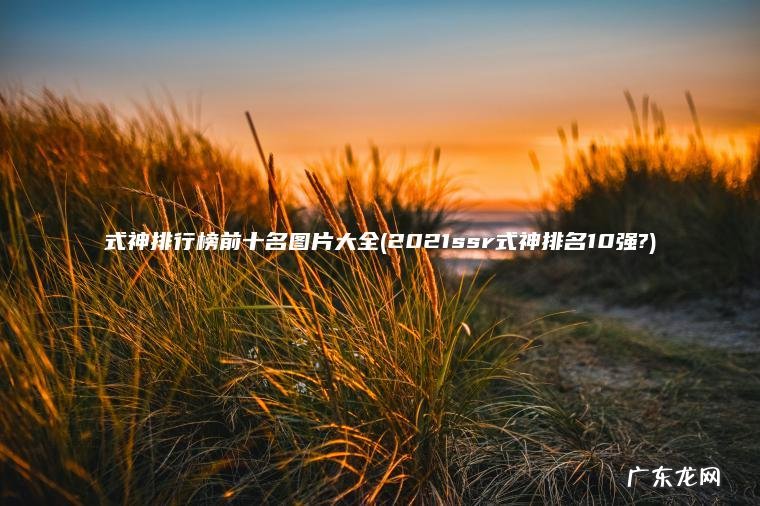 式神排行榜前十名图片大全(2021ssr式神排名10强?)