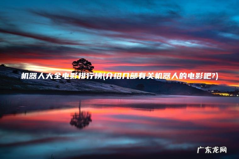 机器人大全电影排行榜(介绍几部有关机器人的电影吧?)