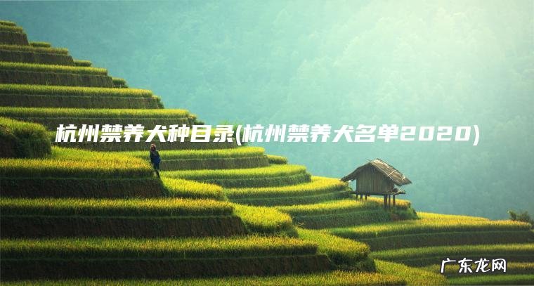 杭州禁养犬种目录(杭州禁养犬名单2020)