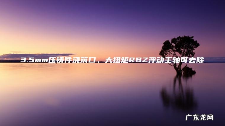 3.5mm压铸件浇筑口 ， 大扭矩RBZ浮动主轴可去除