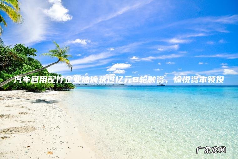 汽车回用配件企业油滴获过亿元B轮融资 ， 愉悦资本领投