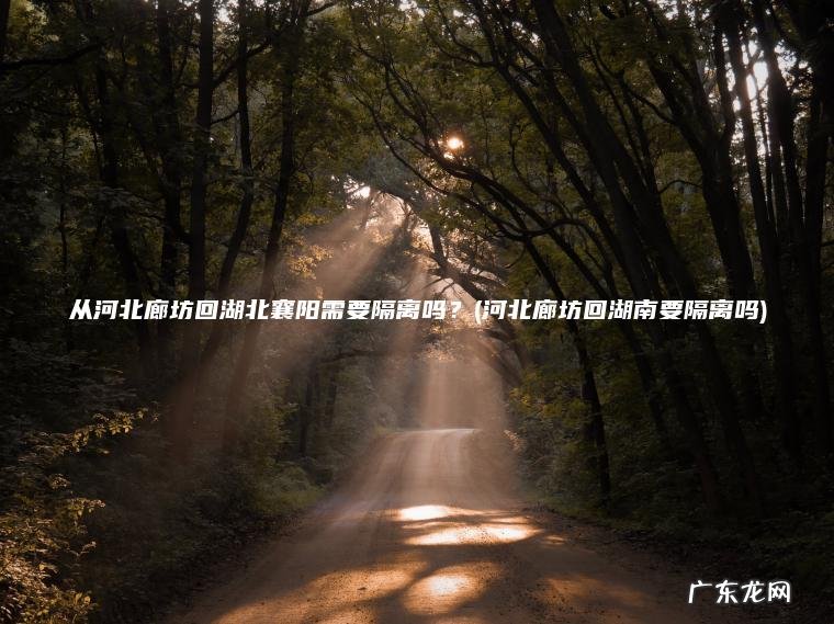 从河北廊坊回湖北襄阳需要隔离吗？(河北廊坊回湖南要隔离吗)
