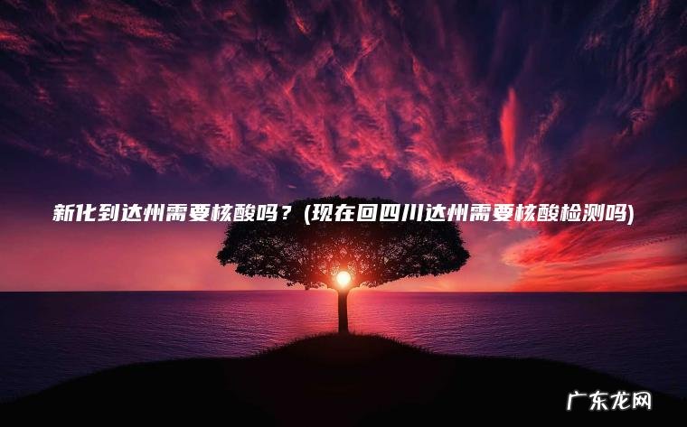 新化到达州需要核酸吗？(现在回四川达州需要核酸检测吗)