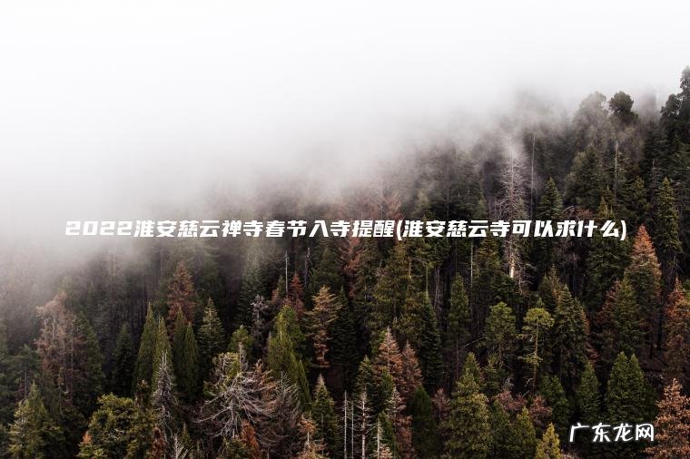 2022淮安慈云禅寺春节入寺提醒(淮安慈云寺可以求什么)