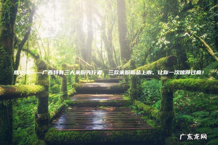 螺小闲——广西特有三大米粉先行者，三款米粉新品上市，让你一次嗦得过瘾！