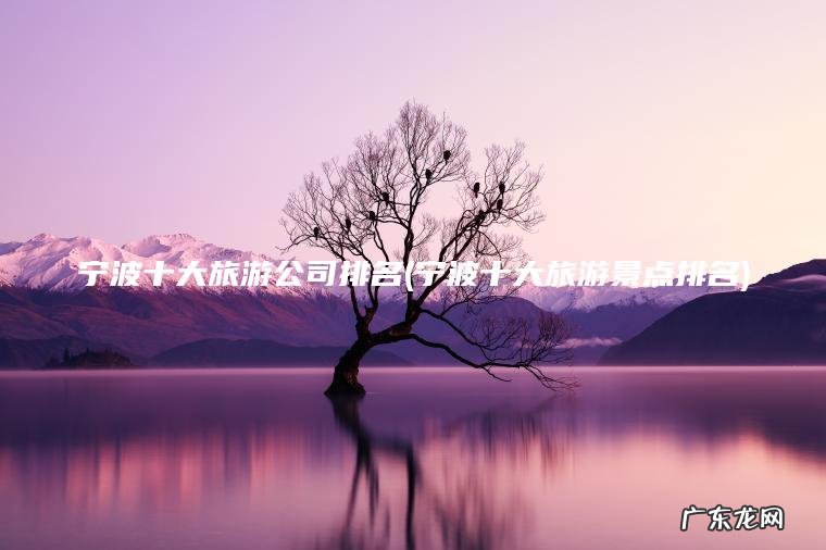 宁波十大旅游公司排名(宁波十大旅游景点排名)