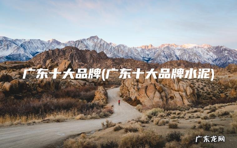 广东十大品牌(广东十大品牌水泥)