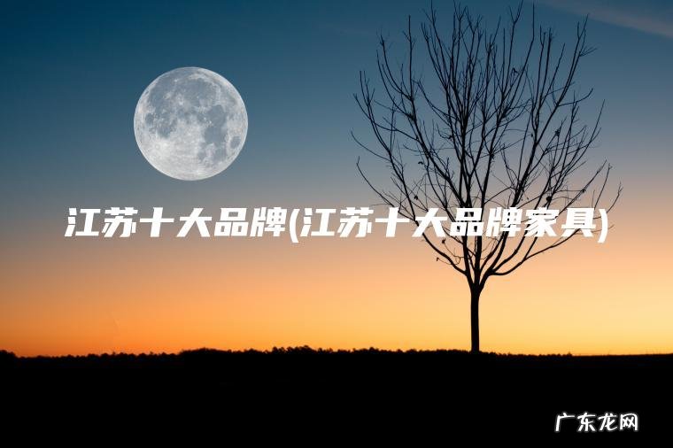 江苏十大品牌(江苏十大品牌家具)