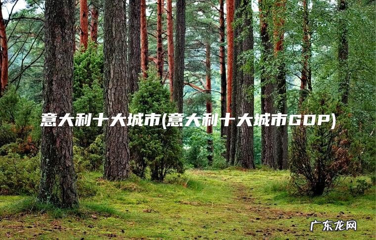 意大利十大城市(意大利十大城市GDP)