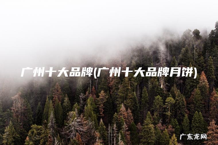 广州十大品牌(广州十大品牌月饼)