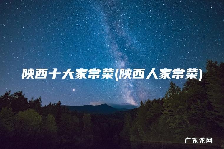 陕西十大家常菜(陕西人家常菜)