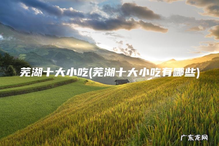 芜湖十大小吃(芜湖十大小吃有哪些)