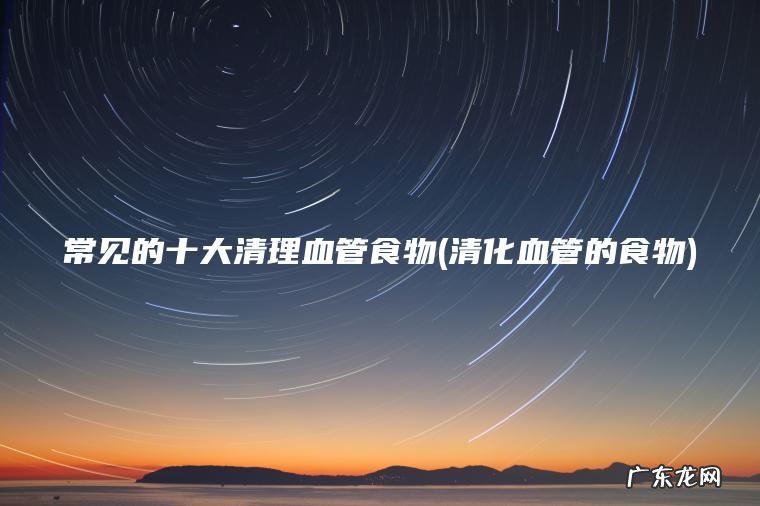 常见的十大清理血管食物(清化血管的食物)