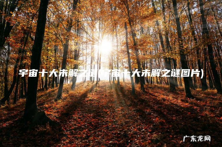 宇宙十大未解之谜(宇宙十大未解之谜图片)