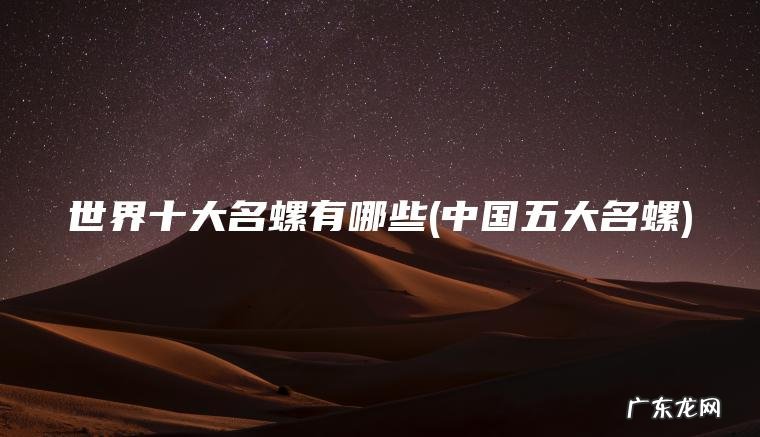 世界十大名螺有哪些(中国五大名螺)