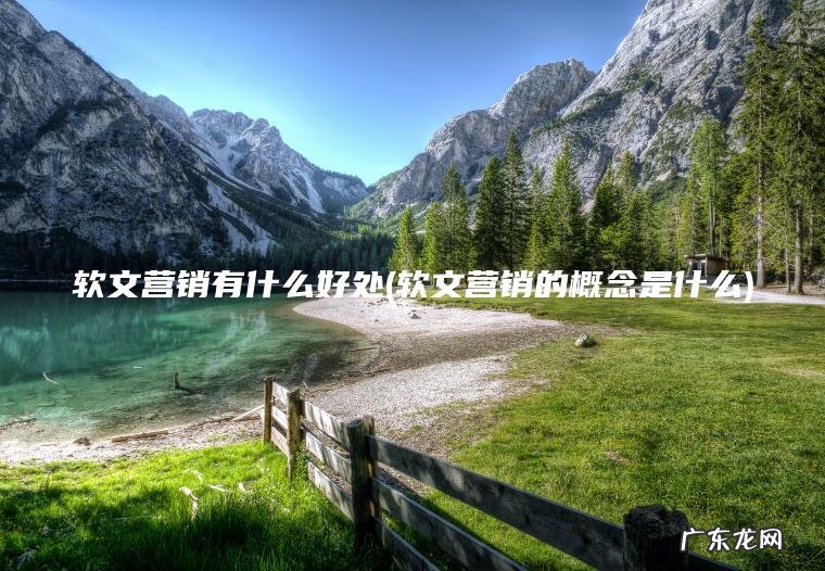 软文营销有什么好处(软文营销的概念是什么)