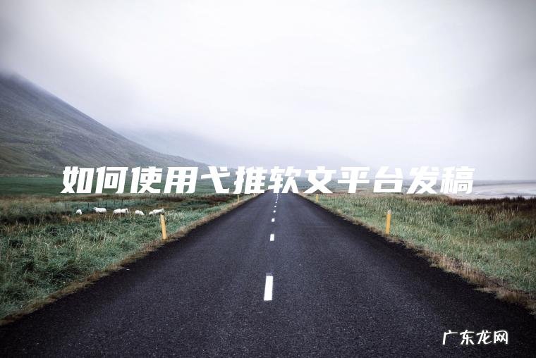 如何使用弋推软文平台发稿