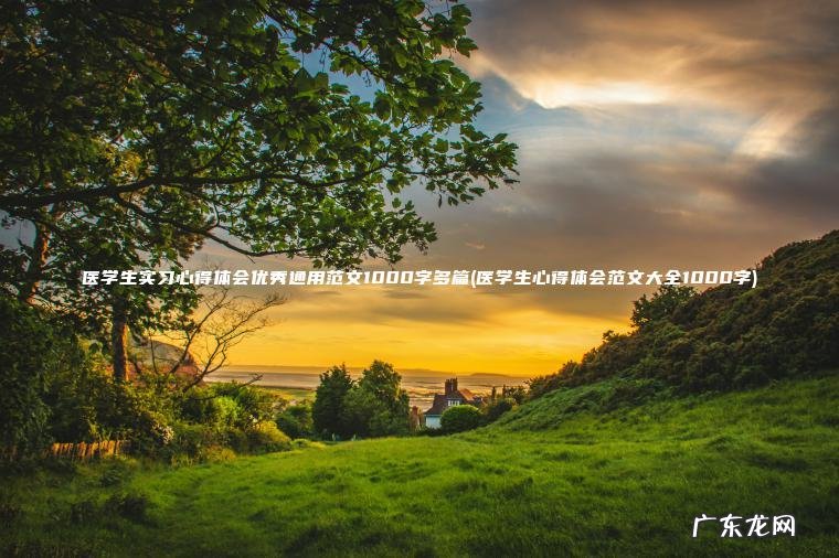 医学生实习心得体会优秀通用范文1000字多篇(医学生心得体会范文大全1000字)