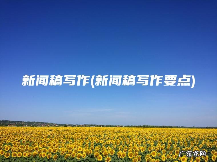 新闻稿写作(新闻稿写作要点)