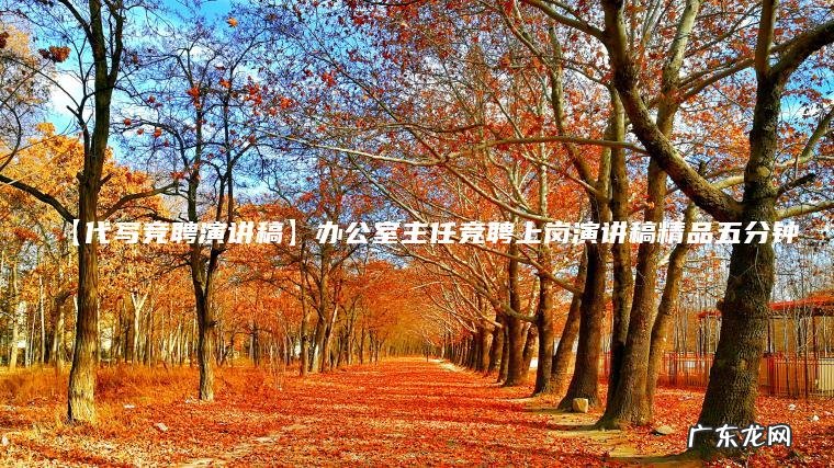 【代写竞聘演讲稿】办公室主任竞聘上岗演讲稿精品五分钟