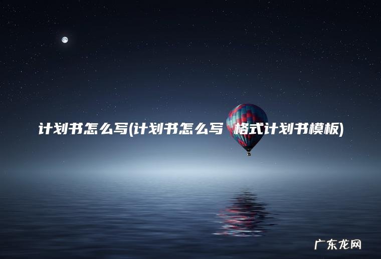 计划书怎么写(计划书怎么写 格式计划书模板)