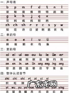 23个声母顺序表