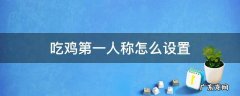吃鸡第一人称怎么设置端游 吃鸡第一人称怎么设置