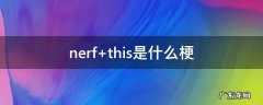 nerf this是什么梗