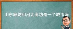 山东廊坊和河北廊坊是一个城市吗 山东潍坊