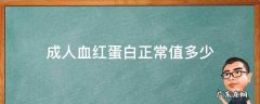 成人血红蛋白参考值 成人血红蛋白正常值多少
