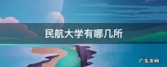 民航大学有哪几所 民航大学有哪几所一本