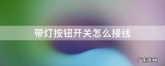 带灯按钮开关怎么接线 按钮开关带指示灯接线方法