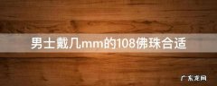 男士戴几mm的108佛珠合适 男士108多大珠子合适