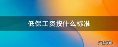低保平均工资标准 低保工资按什么标准
