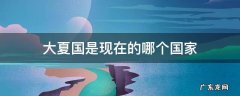 大夏国是现在的哪个国家 大夏国的国都在哪里