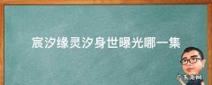 宸汐缘灵汐身世曝光哪一集 宸汐缘灵汐哪一集死的