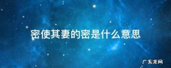 密使其妻见喻皓之妻的密是什么意思 密使其妻的密是什么意思